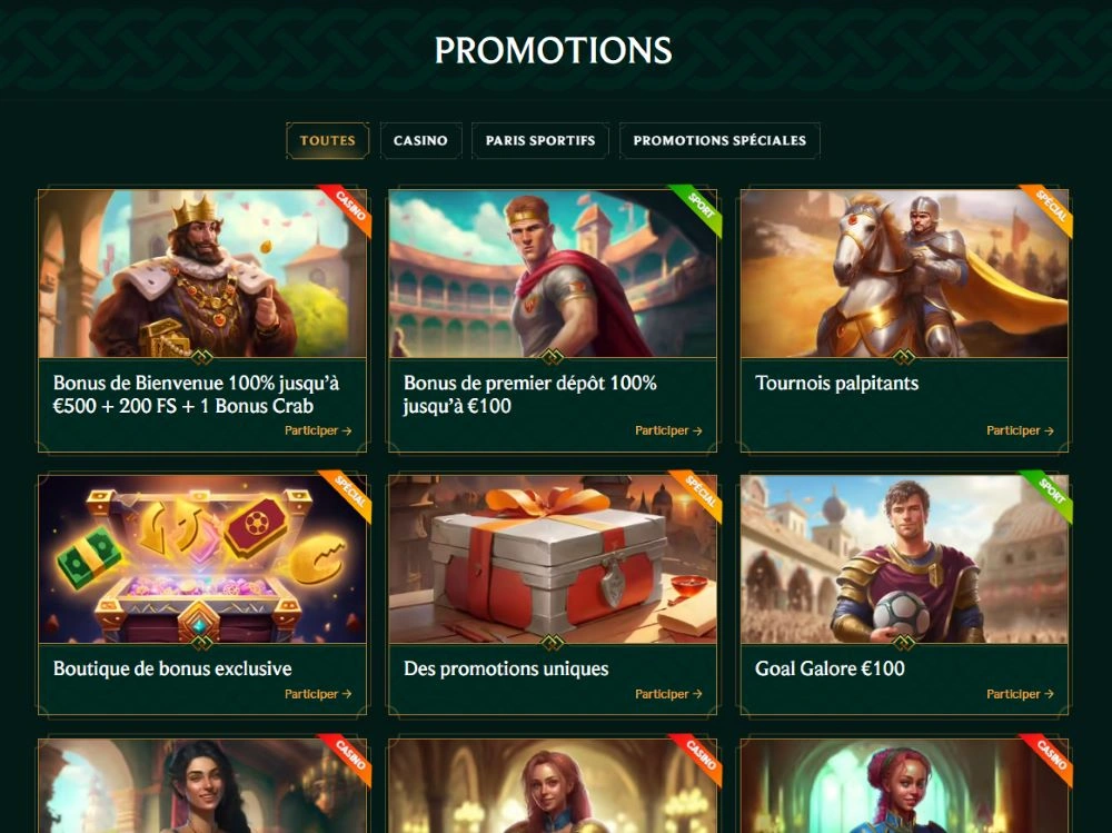 Bonus Casinia Casino